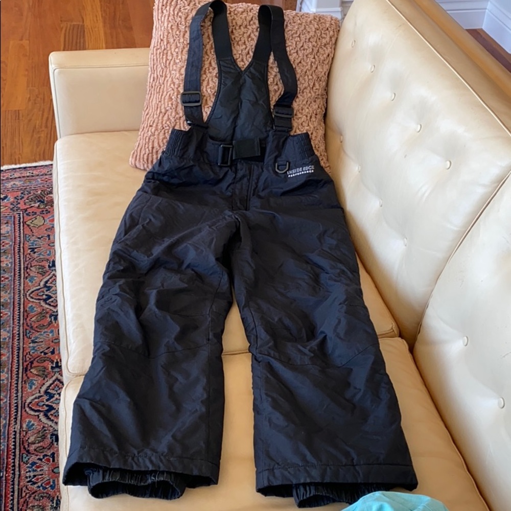 Black Ski Bib Suit, size M Youth